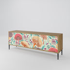 FUNGUS FANTASY 3-Door TV Stand in Oak Effect