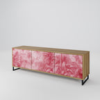 SWEET TROPICS 3-Door TV Stand in Oak Effect