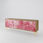 SWEET TROPICS 3-Door TV Stand in Oak Effect