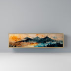 OMINOUS MOUNTAINS 3-Door TV Stand in Oak Effect