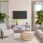 VELVET CROSSING 3-Door TV Stand in Oak Effect