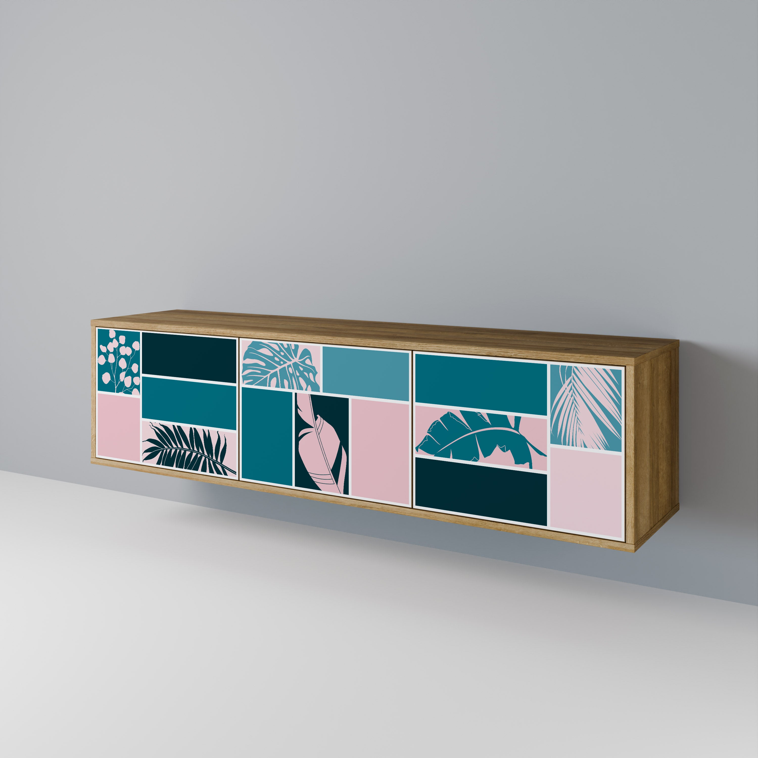COMBINATION OF SHAPES TV-bänk med 3 dörrar