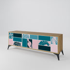 COMBINATION OF SHAPES 3-Door TV Stand in Oak Effect