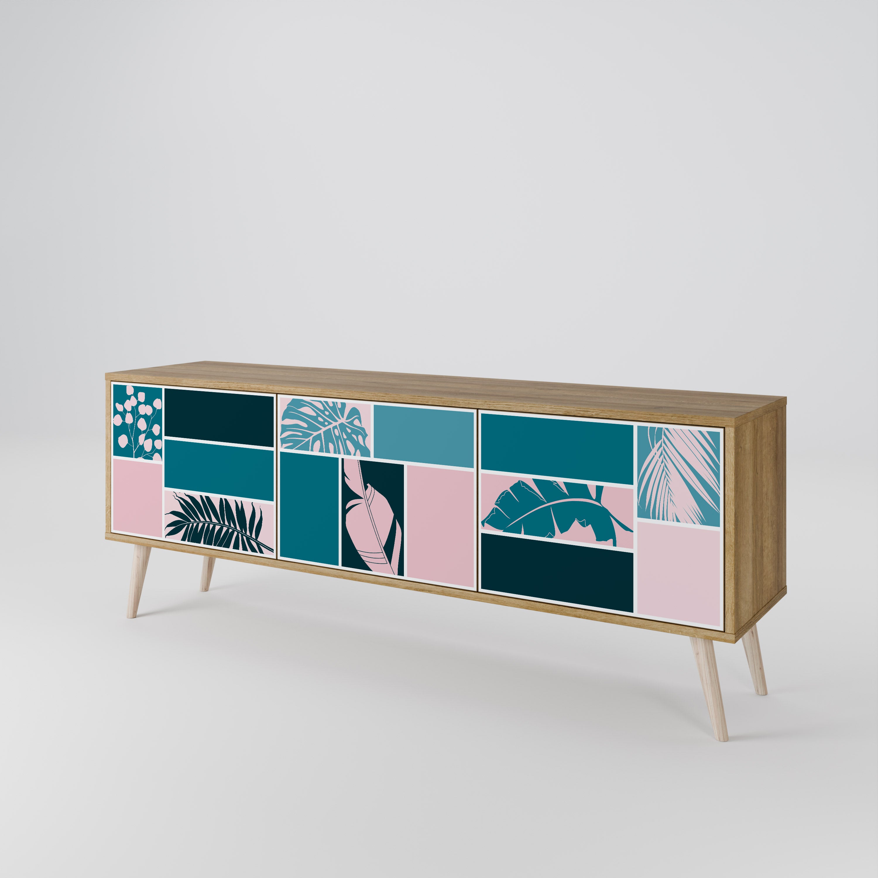 COMBINATION OF SHAPES TV-bänk med 3 dörrar