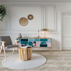 COMBINATION OF SHAPES 3-Door TV Stand in Oak Effect