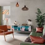 COMBINATION OF SHAPES 3-Door TV Stand in Oak Effect