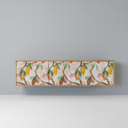 COCOA FRUITS 3-Door TV Stand in Oak Effect