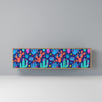 CACTUS VIBES 3-Door TV Stand in Oak Effect