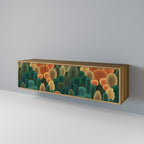 AUTUMN KALEIDOSCOPE 3-Door TV Stand in Oak Effect