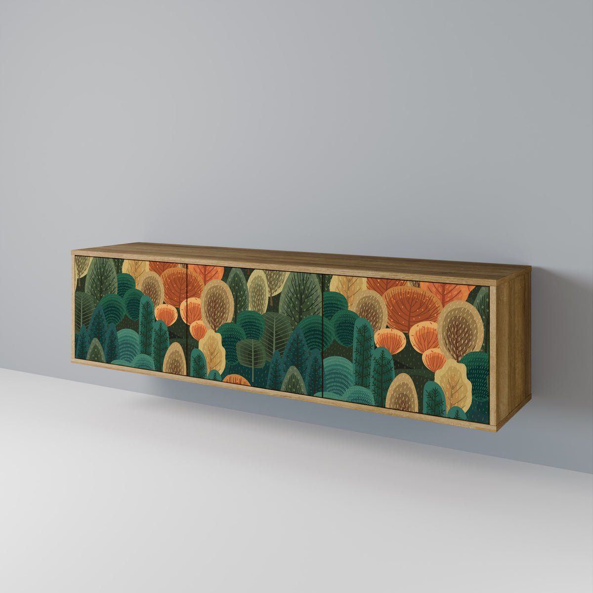 AUTUMN KALEIDOSCOPE TV-bänk med 3 dörrar