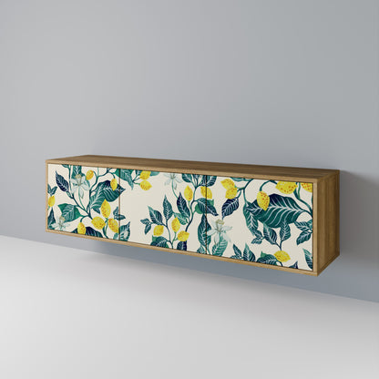 LEMON TREE 3-Door TV Stand in Oak Effect