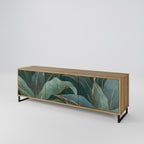 ROYAL GREEN 3-Door TV Stand in Oak Effect