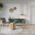 ROYAL GREEN 3-Door TV Stand in Oak Effect