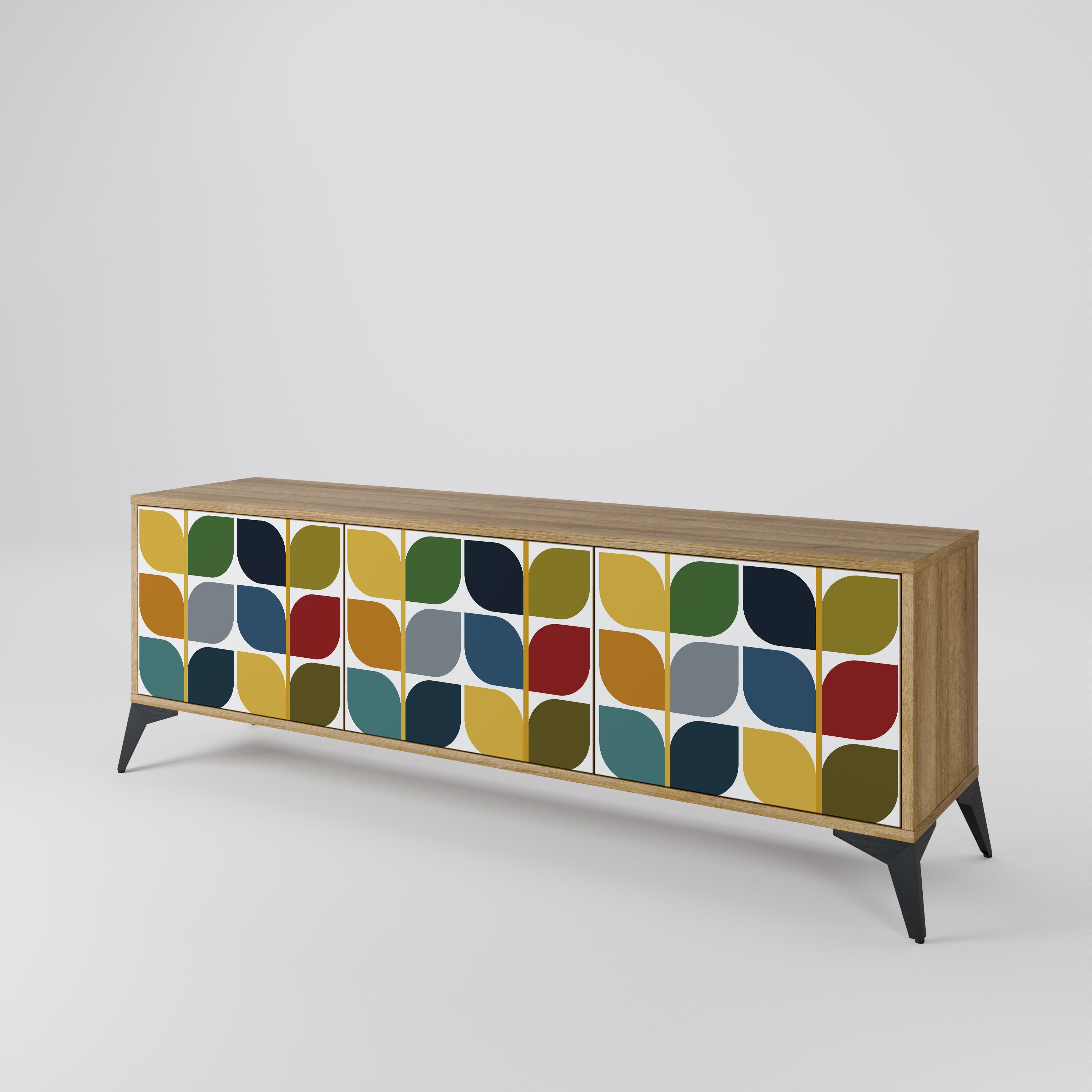 WEIGHTLESS HOURS TV-bänk med 3 dörrar