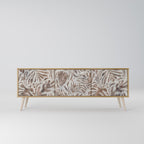 PASSING TIME 3-Door TV Stand in Oak Effect