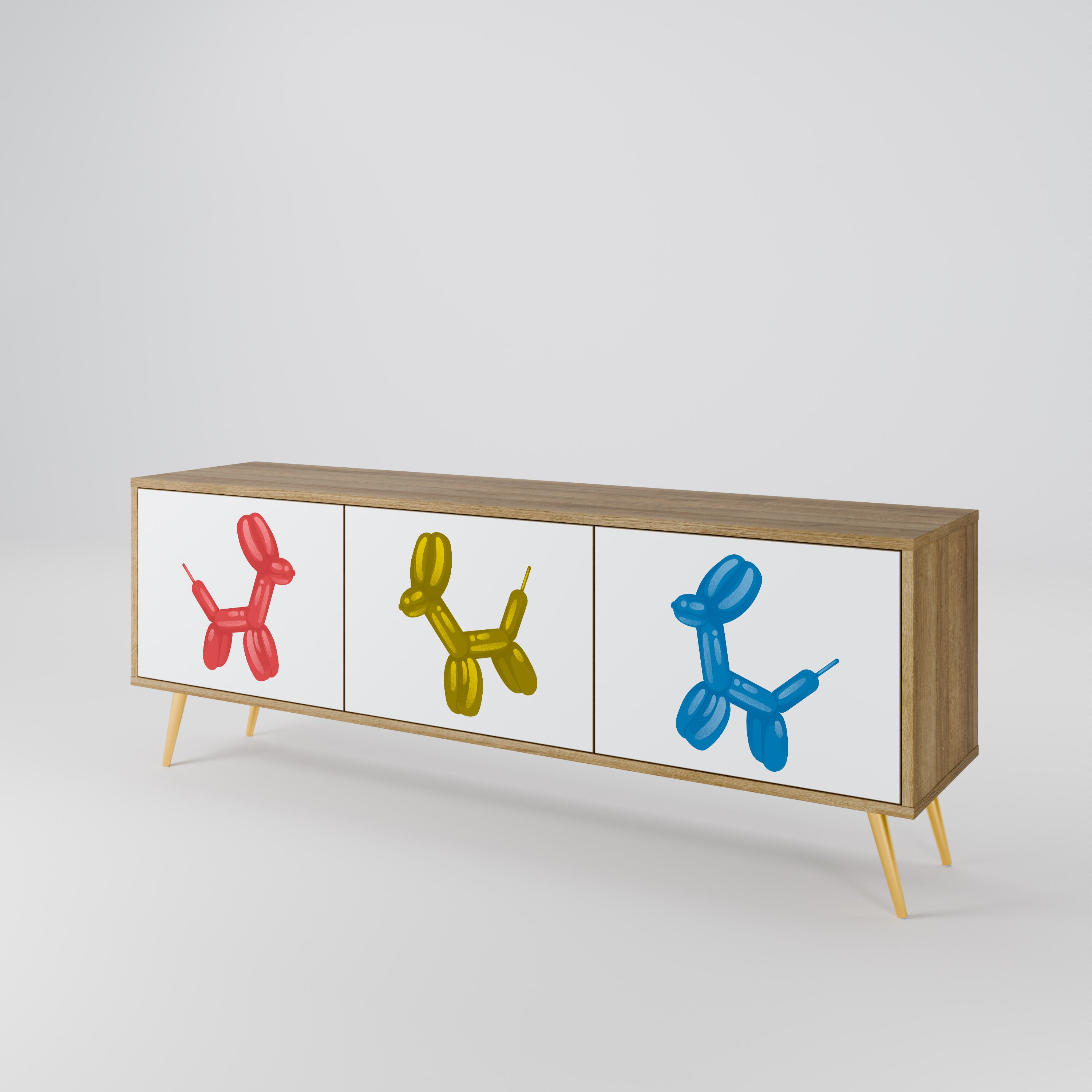 CHILDHOOD MEMORY TV-bänk med 3 dörrar