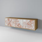 AUTUMN FRAGILITY 3-Door TV Stand in Oak Effect