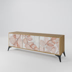 AUTUMN FRAGILITY 3-Door TV Stand in Oak Effect