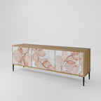 AUTUMN FRAGILITY 3-Door TV Stand in Oak Effect