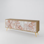 AUTUMN FRAGILITY 3-Door TV Stand in Oak Effect