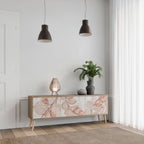 AUTUMN FRAGILITY 3-Door TV Stand in Oak Effect