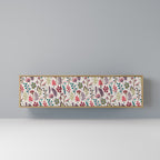 AUTUMN SUNDRIES 3-Door TV Stand in Oak Effect