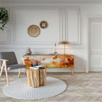 TRACES OF AUTUMN 3-Door TV Stand in Oak Effect