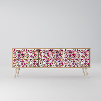 PETAL GARDEN 3-Door TV Cabinet