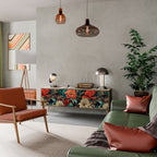 SPROUTING GRACE 3-Door TV Stand in Oak Effect