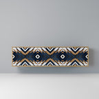 ARTFUL GEOMETRY 3-dörrars TV-bänk i ekeffekt