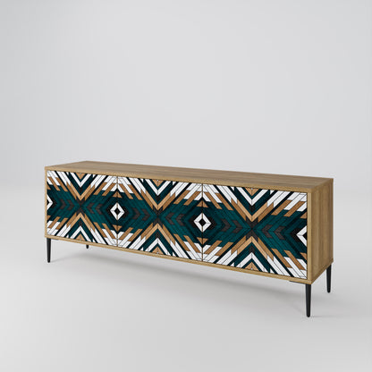 ARTISTIC GEOMETRY TV-bänk med 3 dörrar