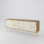 SPOTTED DAZE 3-Door TV Stand in Oak Effect