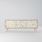 SPOTTED DAZE 3-Door TV Stand in Oak Effect