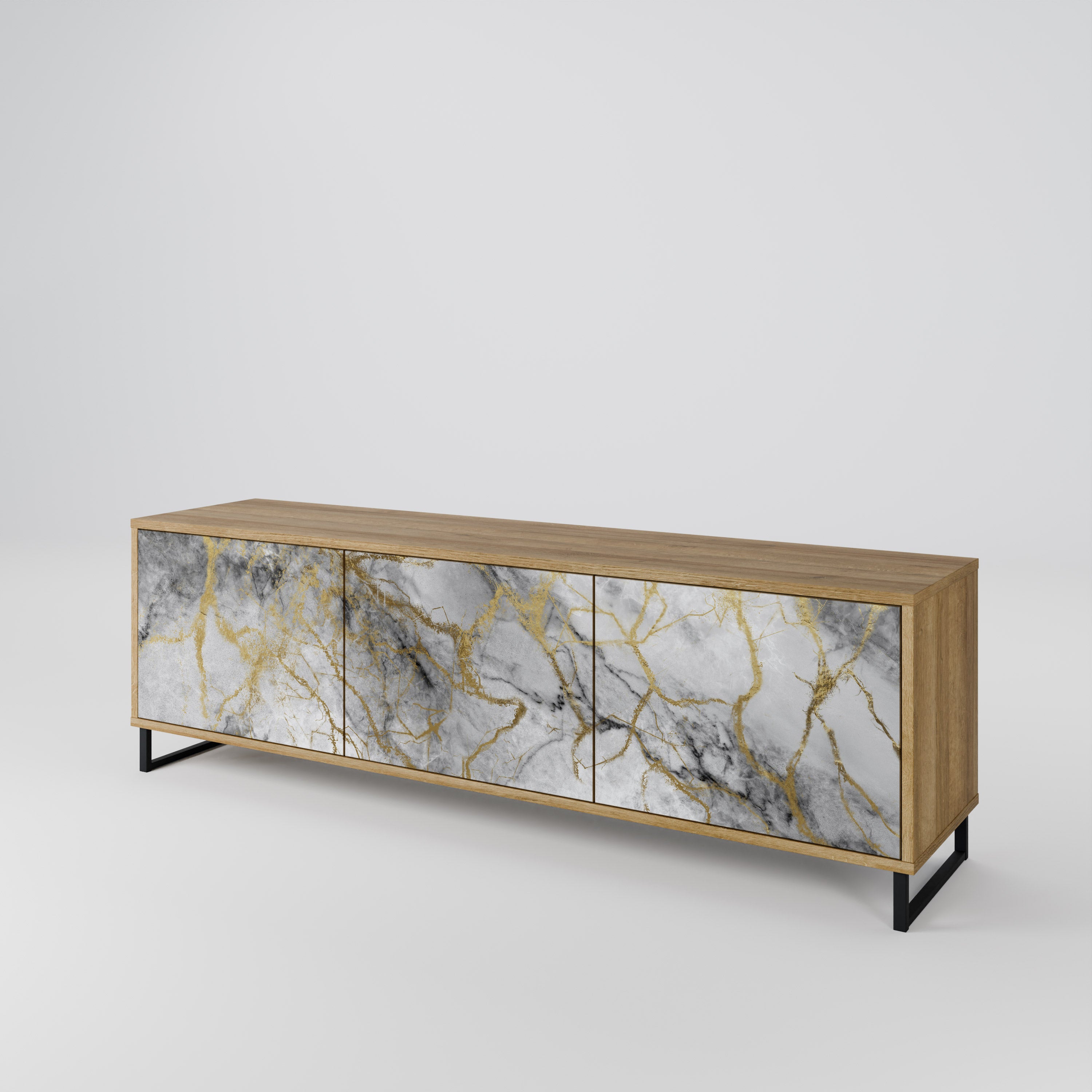 TIMELESS GLIDE TV-bänk med 3 dörrar