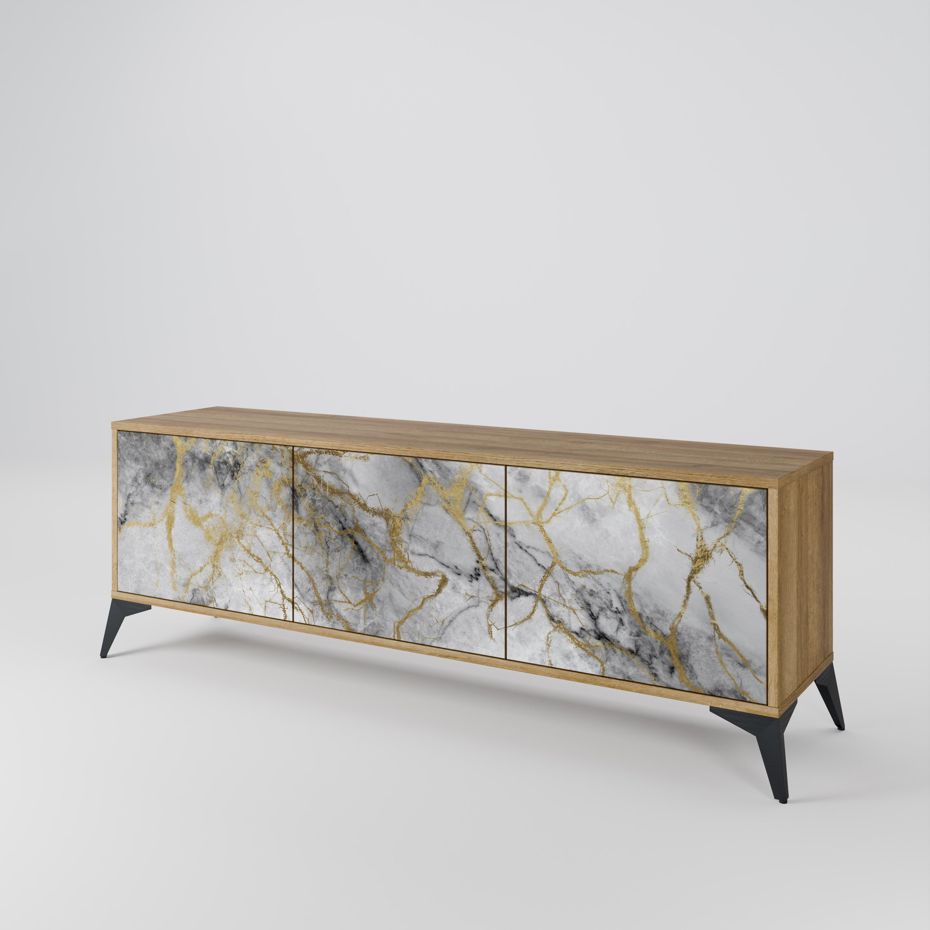 TIMELESS GLIDE TV-bänk med 3 dörrar