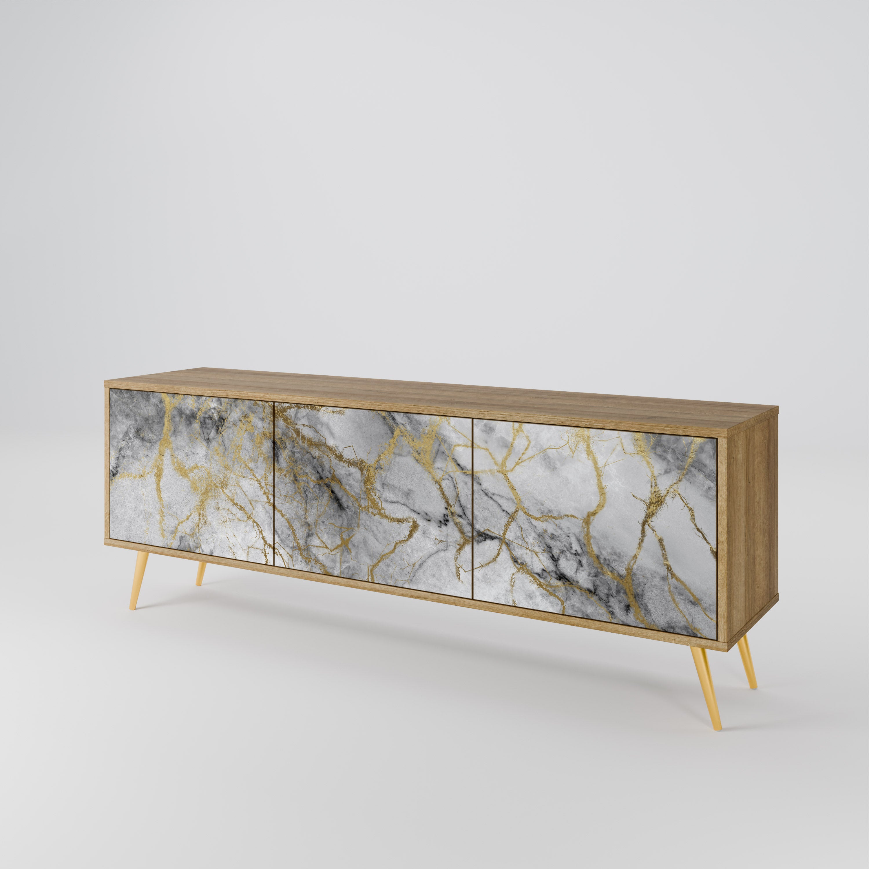 TIMELESS GLIDE TV-bänk med 3 dörrar