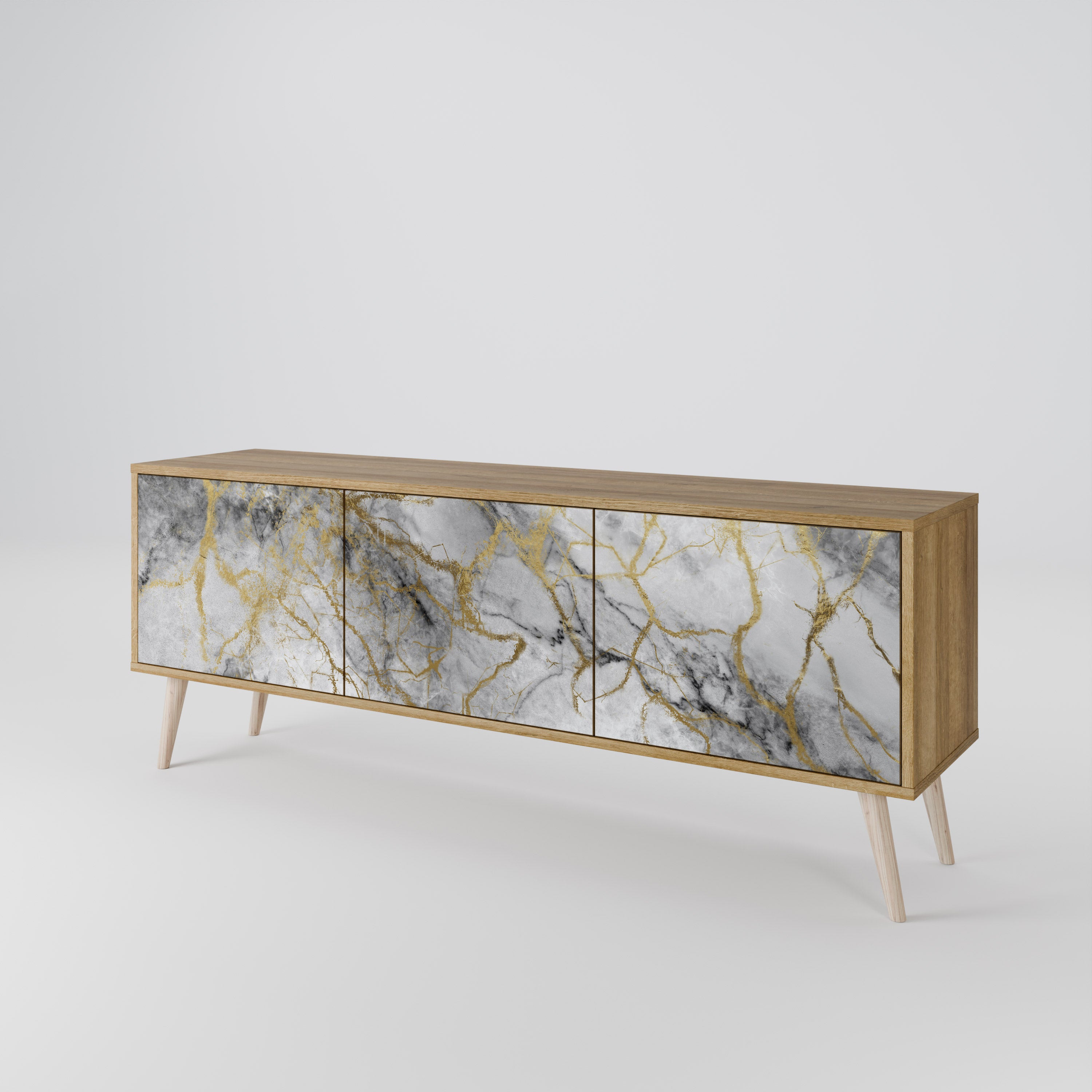 TIMELESS GLIDE TV-bänk med 3 dörrar
