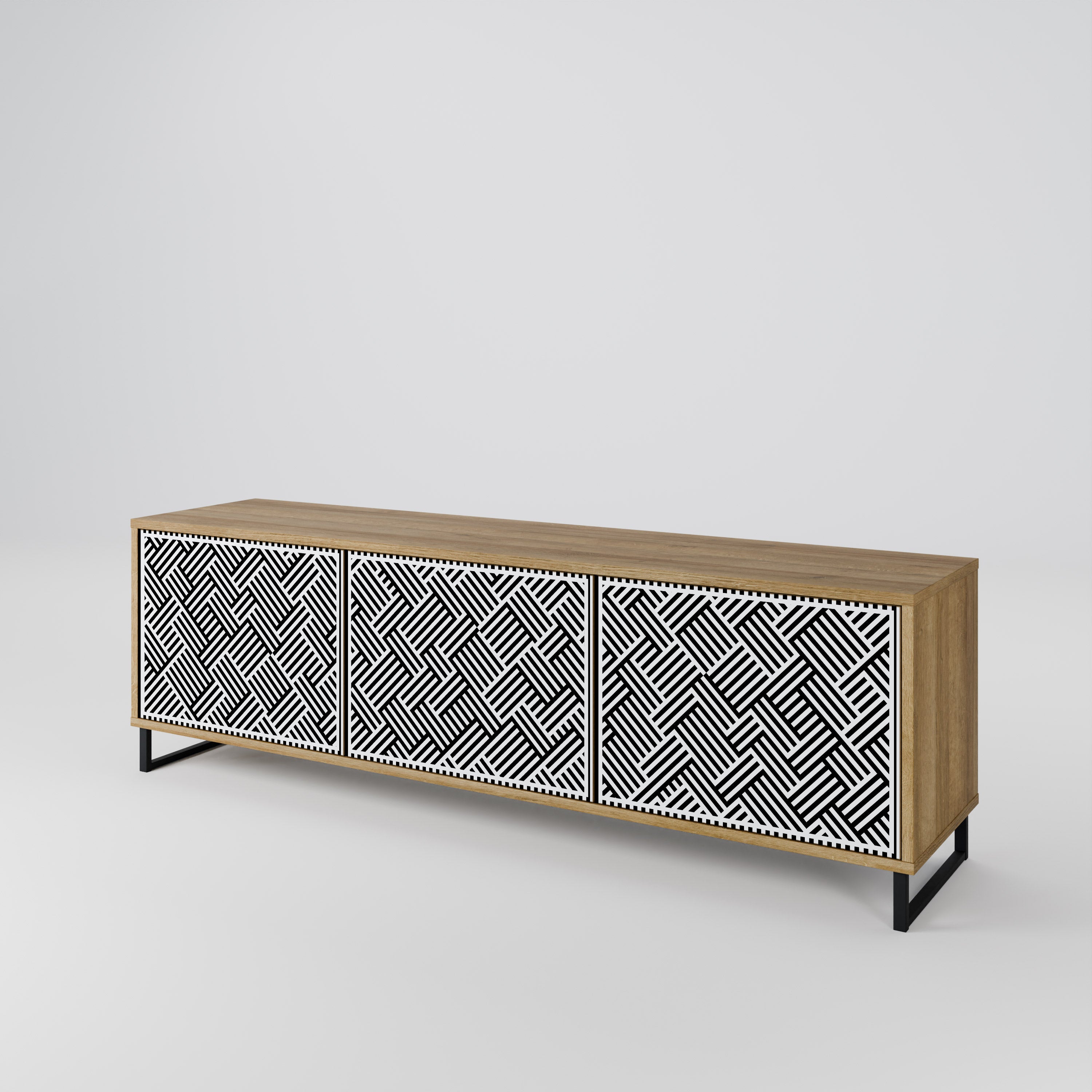 TEMPORARY SEQUENCE TV-bänk med 3 dörrar