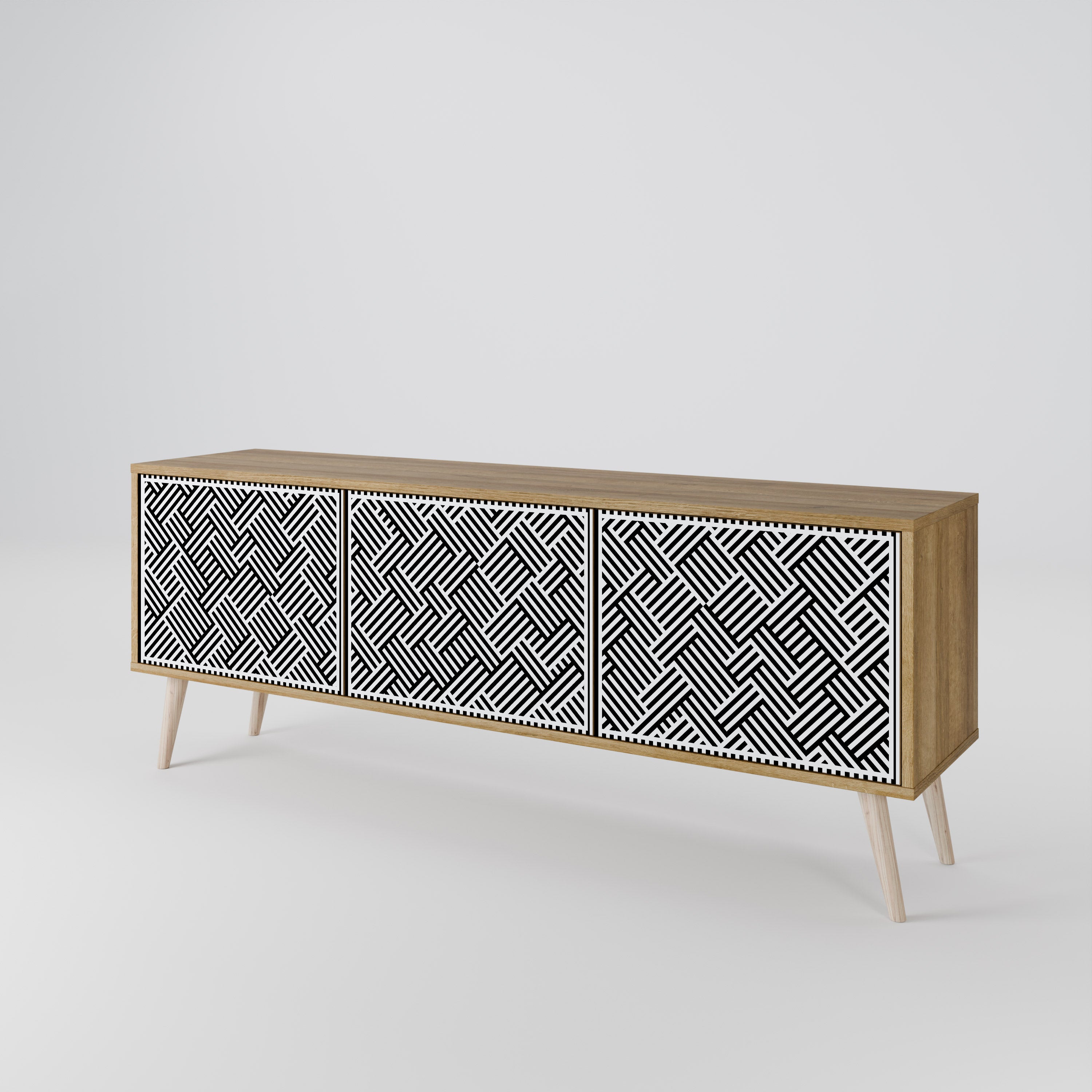 TEMPORARY SEQUENCE TV-bänk med 3 dörrar