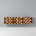 BROWN EYES 3-Door TV Stand in Oak Effect