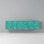 TURQUOISE RAIN 3-Door TV Stand in Oak Effect