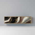 GOLD DUST 3-Door TV Stand in Oak Effect