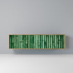 NATURGRÖN TV-bänk med 3 dörrar i ekeffekt