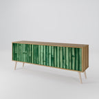 NATURAL GREEN TV-bänk med 3 dörrar