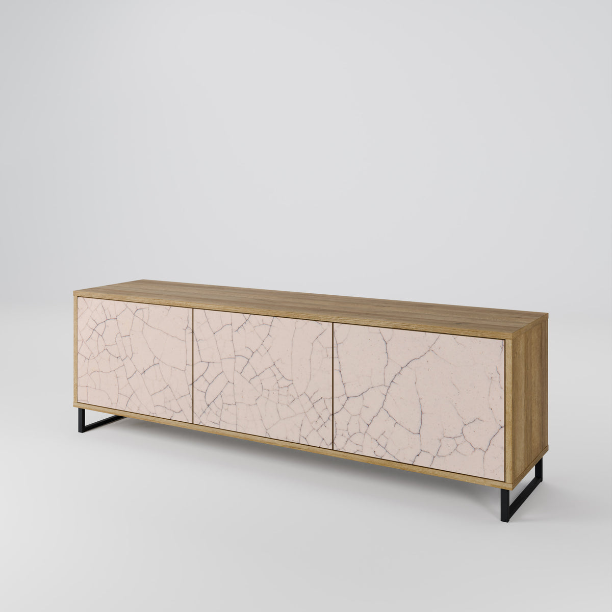 CERAMIC TEXTURE TV-bänk med 3 dörrar