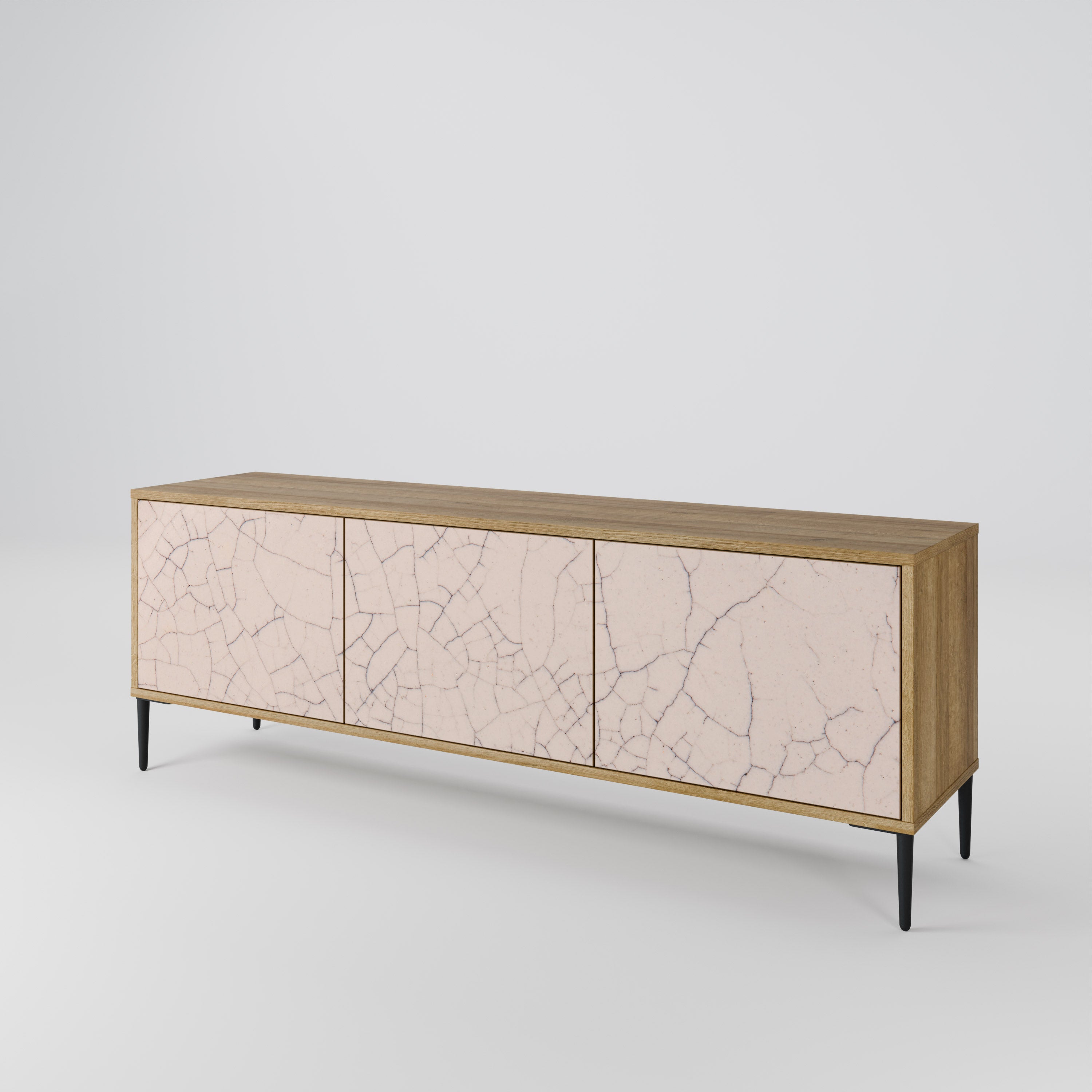 CERAMIC TEXTURE TV-bänk med 3 dörrar