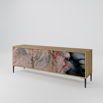 GILDED SWIRLS 3-Door TV Cabinet