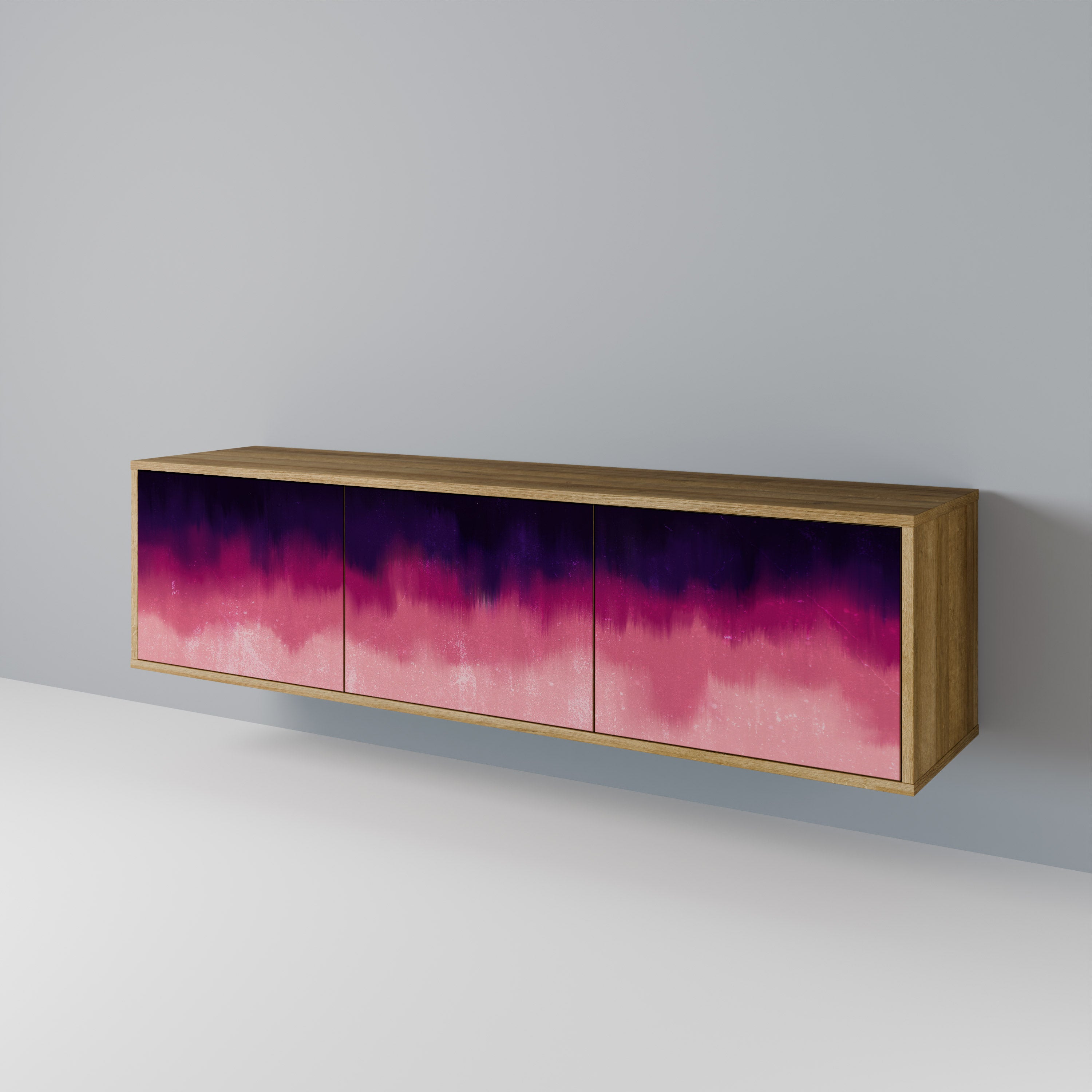 AURORA BOREALIS TV-bänk med 3 dörrar