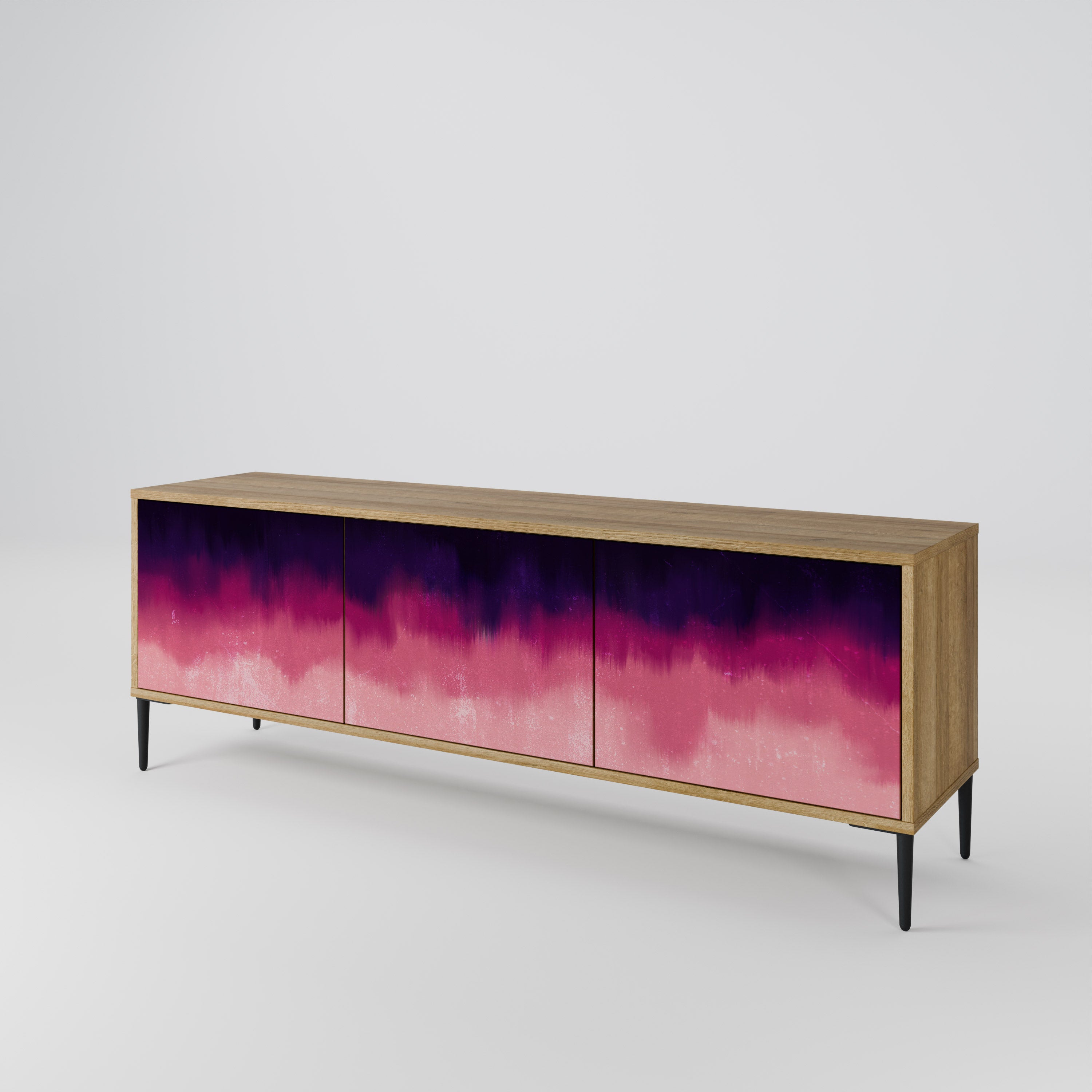 AURORA BOREALIS TV-bänk med 3 dörrar