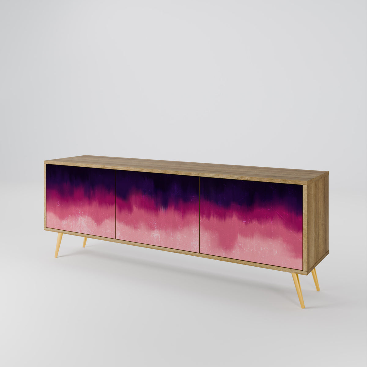 AURORA BOREALIS TV-bänk med 3 dörrar